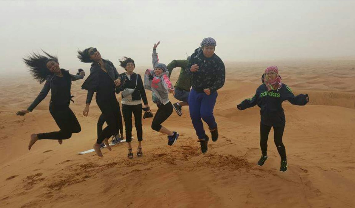 Group Ready for Sand Boarding December 2019